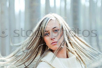 Similar – Image, Stock Photo Woman against the light