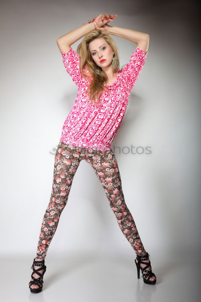 Similar – Image, Stock Photo Young brunette woman, model of fashion
