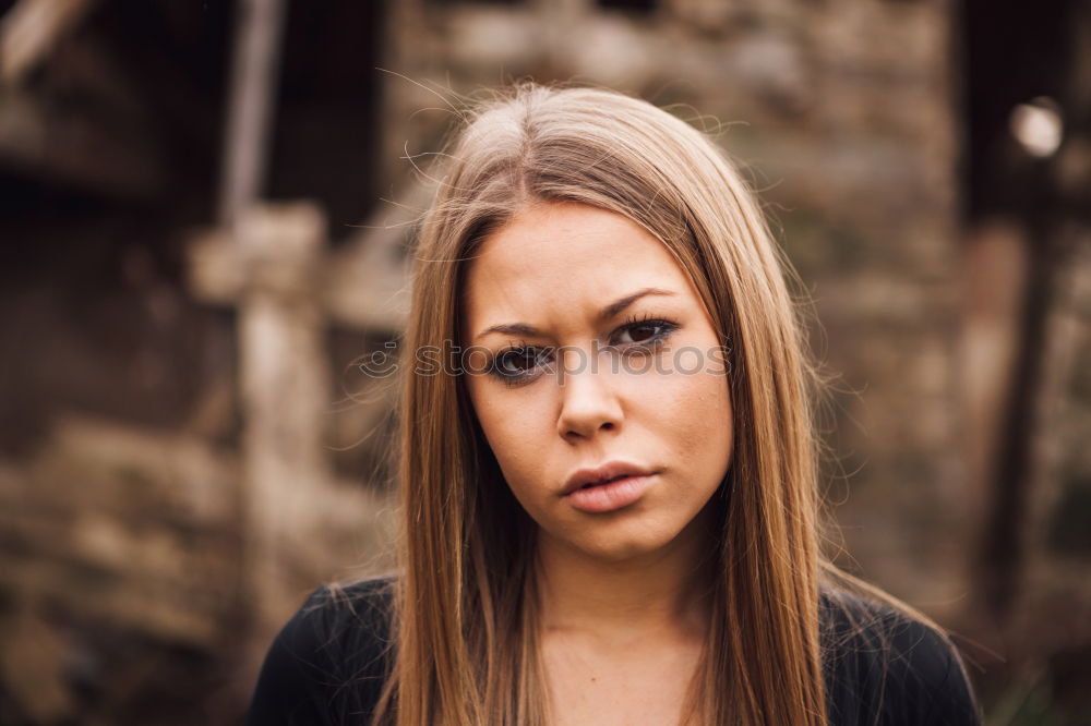 Similar – Young woman with scarf