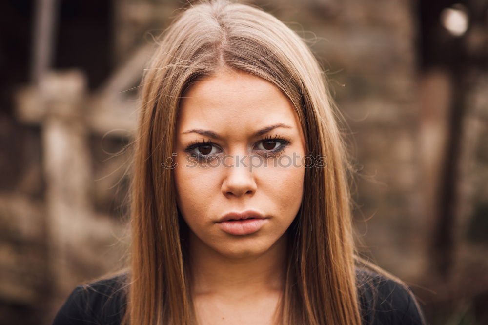 Similar – Image, Stock Photo Pretty brunette woman