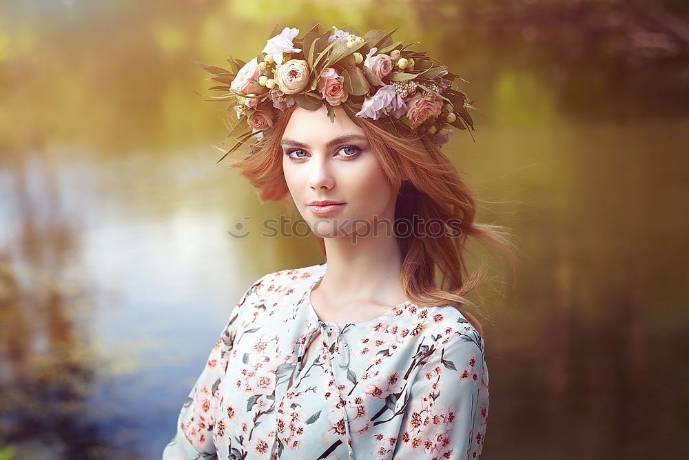 Similar – Image, Stock Photo kiss me …. young brunette woman dressed like a princess looks skeptically at a frog on her hand and considers whether to kiss it