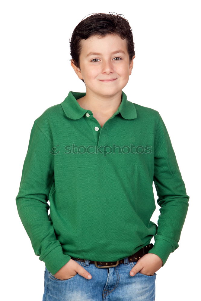 Similar – Image, Stock Photo Attractive teenager guy in a park