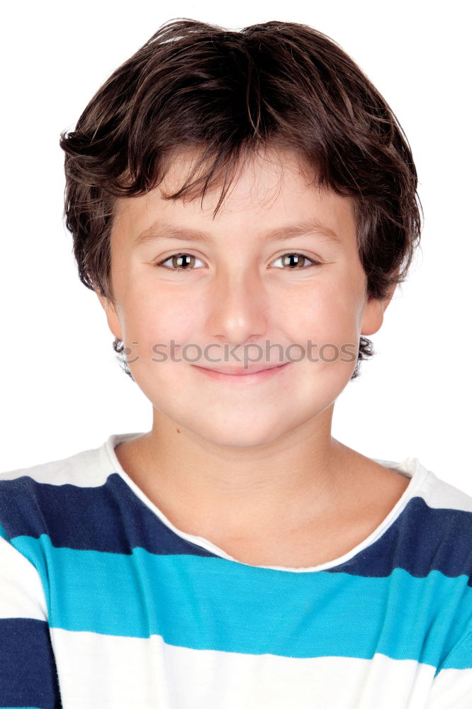 Similar – Image, Stock Photo Nice preteen boy Joy Happy