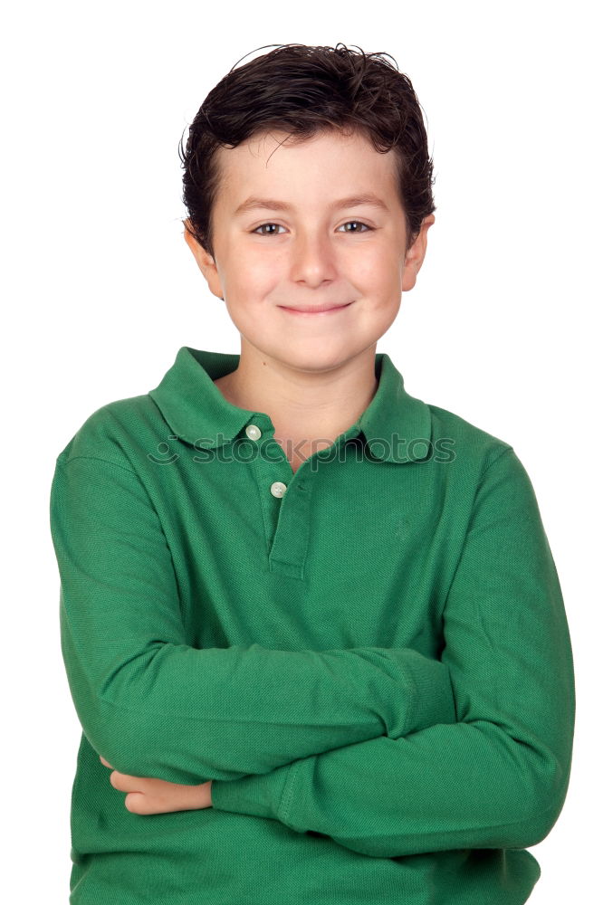 Image, Stock Photo Attractive teenager guy in a park