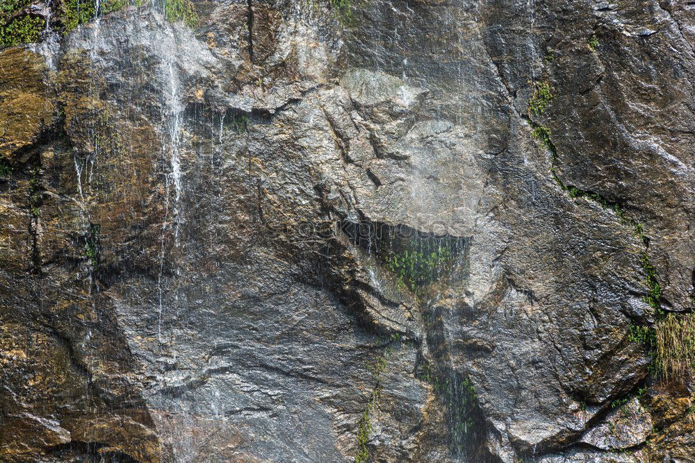 Similar – Waterfall in the belesar reservoir in greenish tones