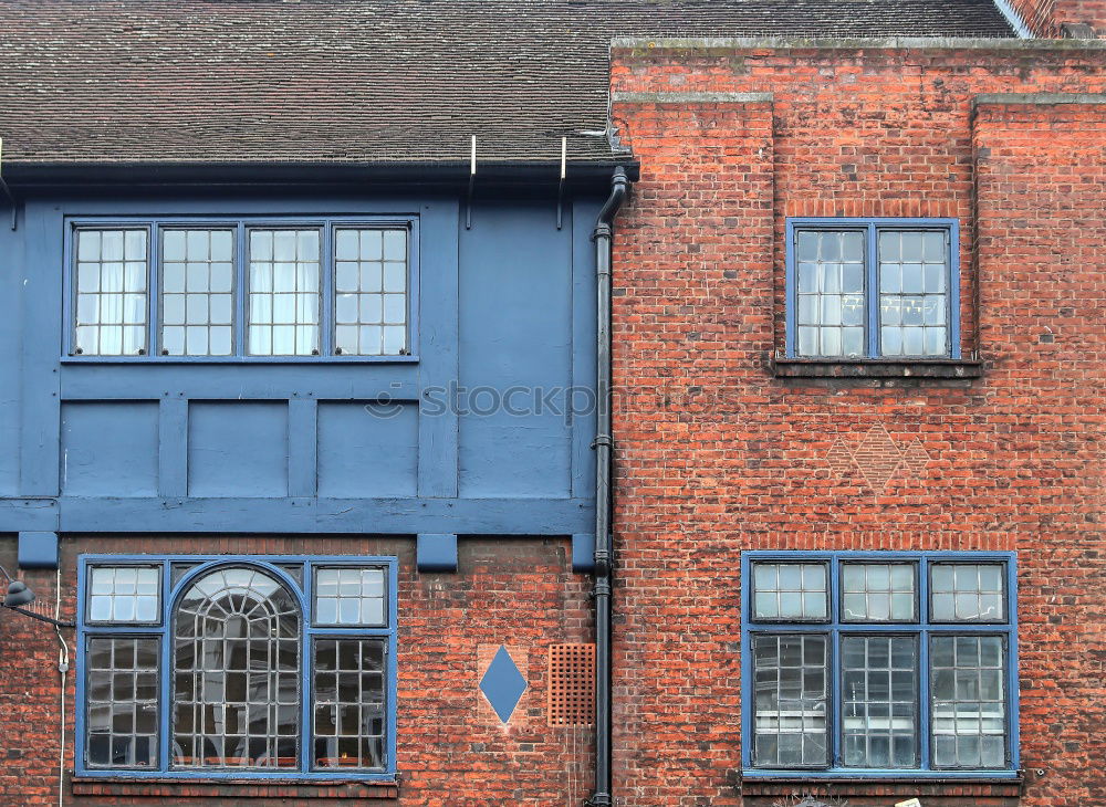 Traditional house facade in England.