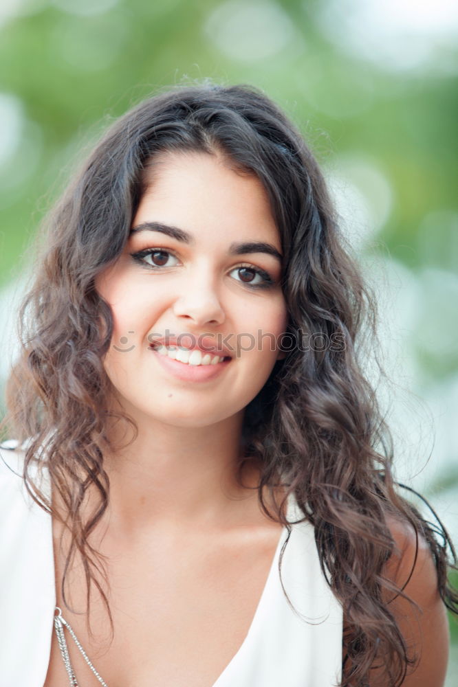 Image, Stock Photo Beautiful brunette girl