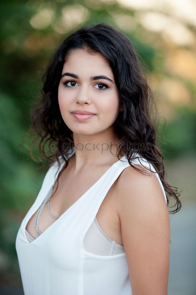 Similar – Image, Stock Photo Beautiful brunette girl