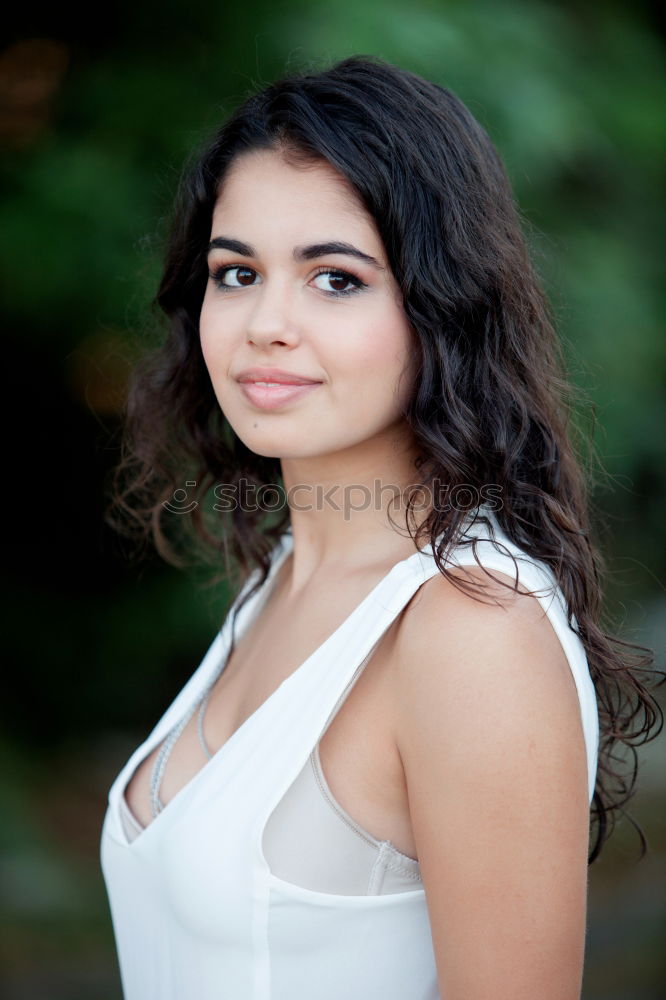 Similar – Image, Stock Photo Beautiful brunette girl