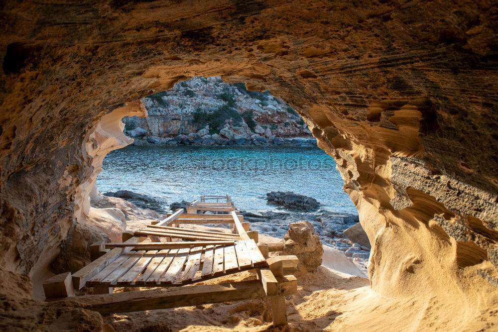 Similar – Image, Stock Photo Pirate Cove Rock Waves