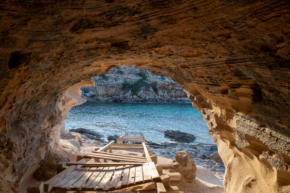 Similar – Image, Stock Photo Pirate Cove Rock Waves
