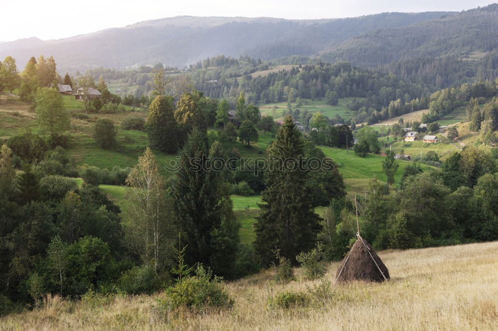 Similar – Image, Stock Photo Small village among hills
