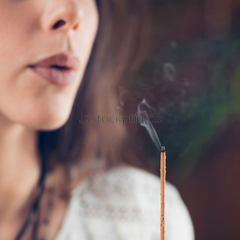 Similar – Young woman with steaming cup