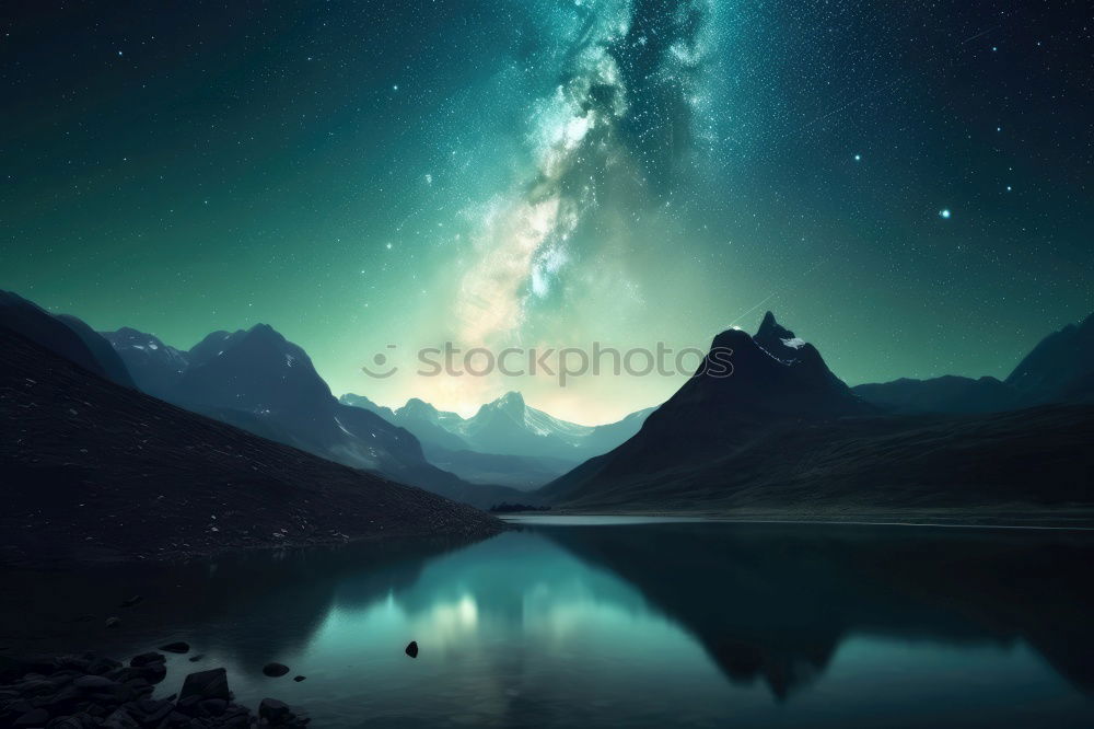 Similar – Image, Stock Photo Rae Lakes at Night