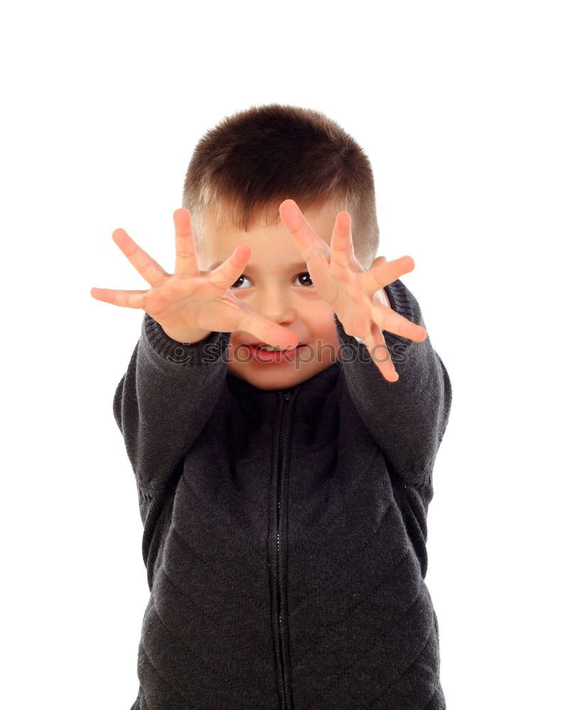 Similar – Smiling boy in the park