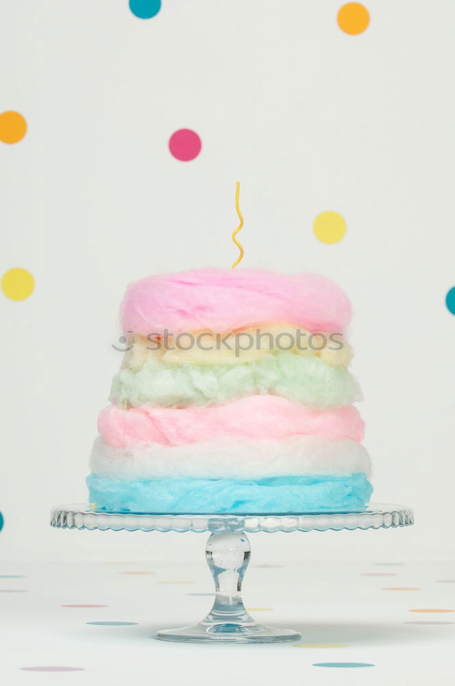 Similar – Image, Stock Photo Cute unicorn cake with painted closed eyes