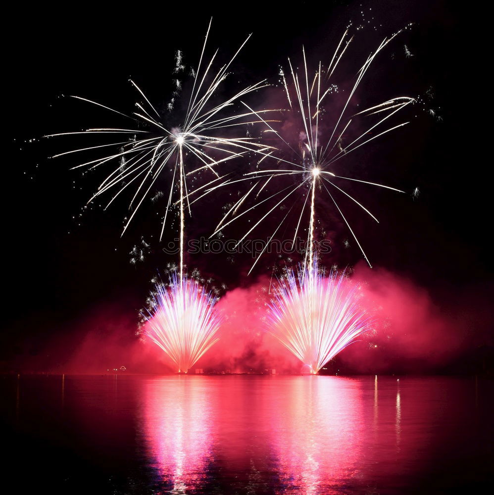 Similar – Image, Stock Photo Fireworks in the lake