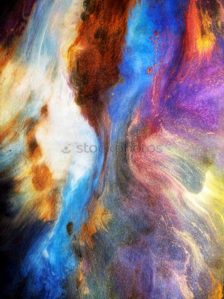 Similar – Image, Stock Photo Abstract flow of liquid paints in mix