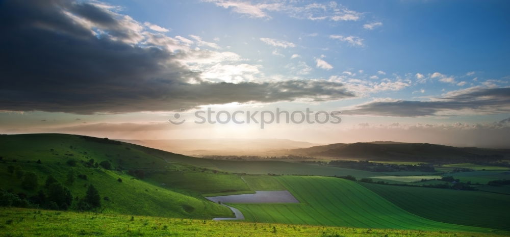 Similar – Spring sunrise in the hills of Podolia