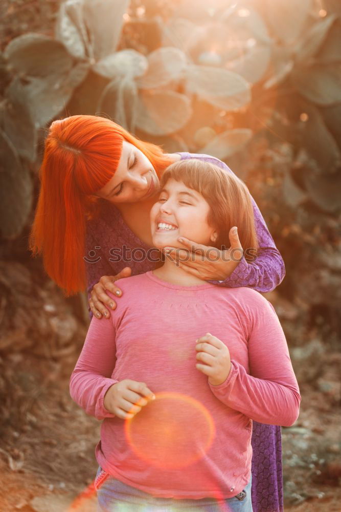 Similar – Image, Stock Photo Red haired mom and her daughter