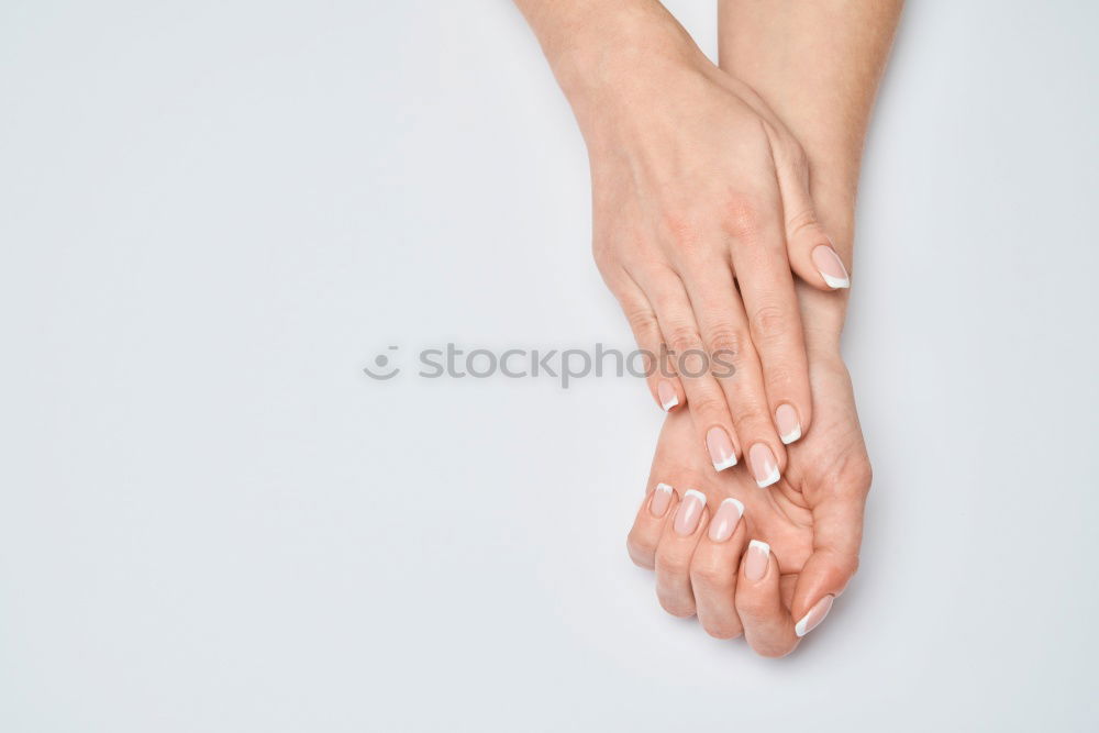 Similar – Image, Stock Photo Woman buttoning up wedding dress on lady