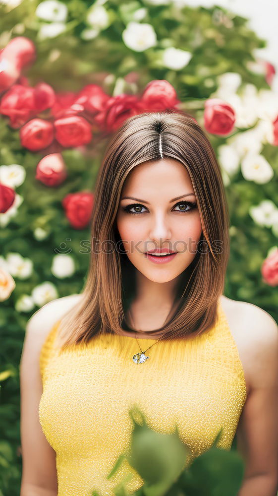 Similar – Image, Stock Photo Pretty woman posing in studio