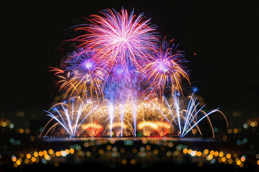 Similar – Image, Stock Photo Fireworks in the lake