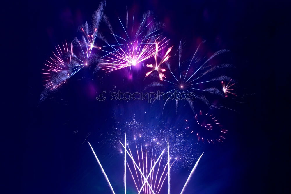 Similar – Image, Stock Photo Blue and red colorful holiday fireworks