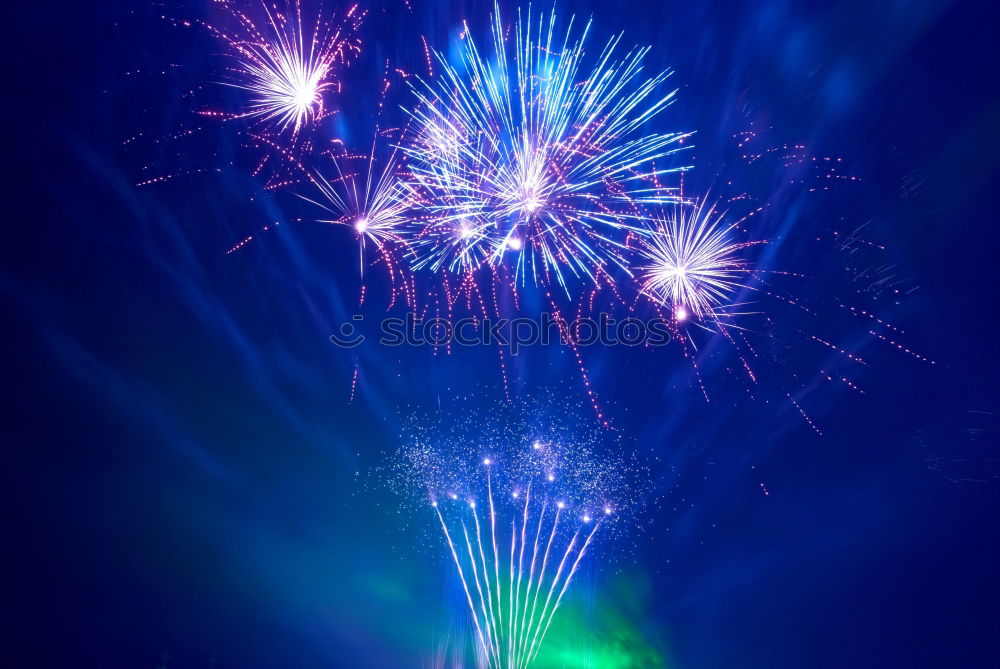 Similar – Colorful fireworks on the black sky