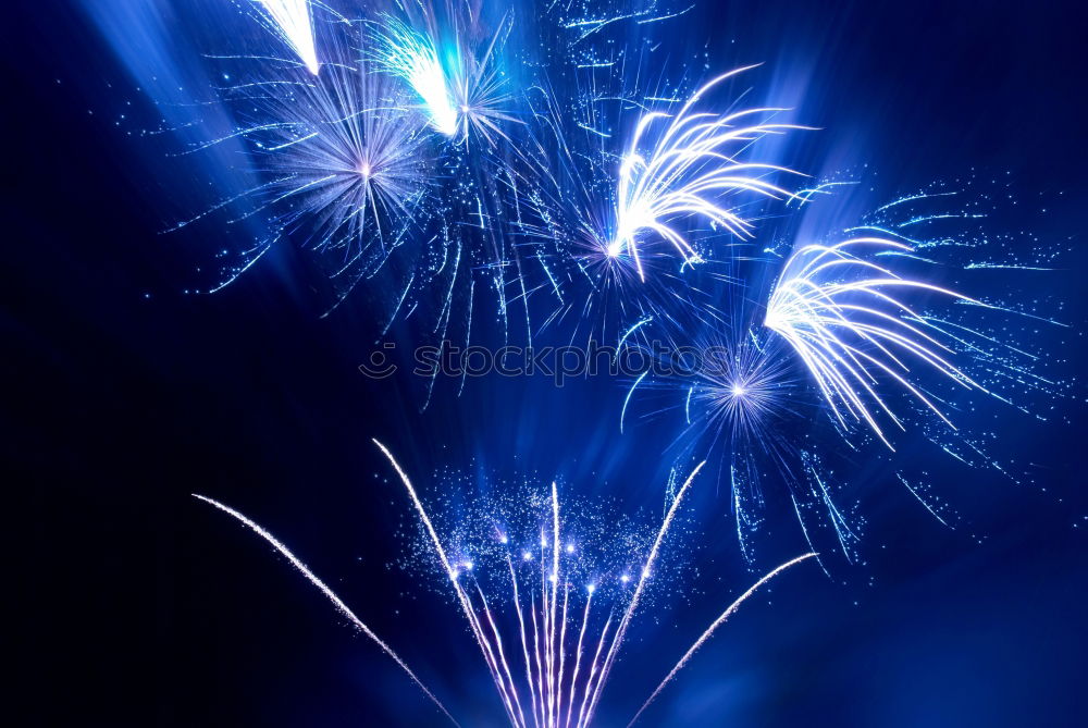 Similar – Image, Stock Photo Blue and red colorful holiday fireworks