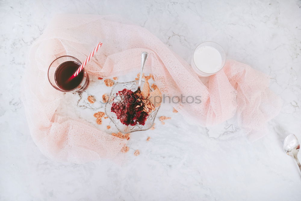 Similar – Image, Stock Photo Hand pouring milk to glass on iced espresso with copy space