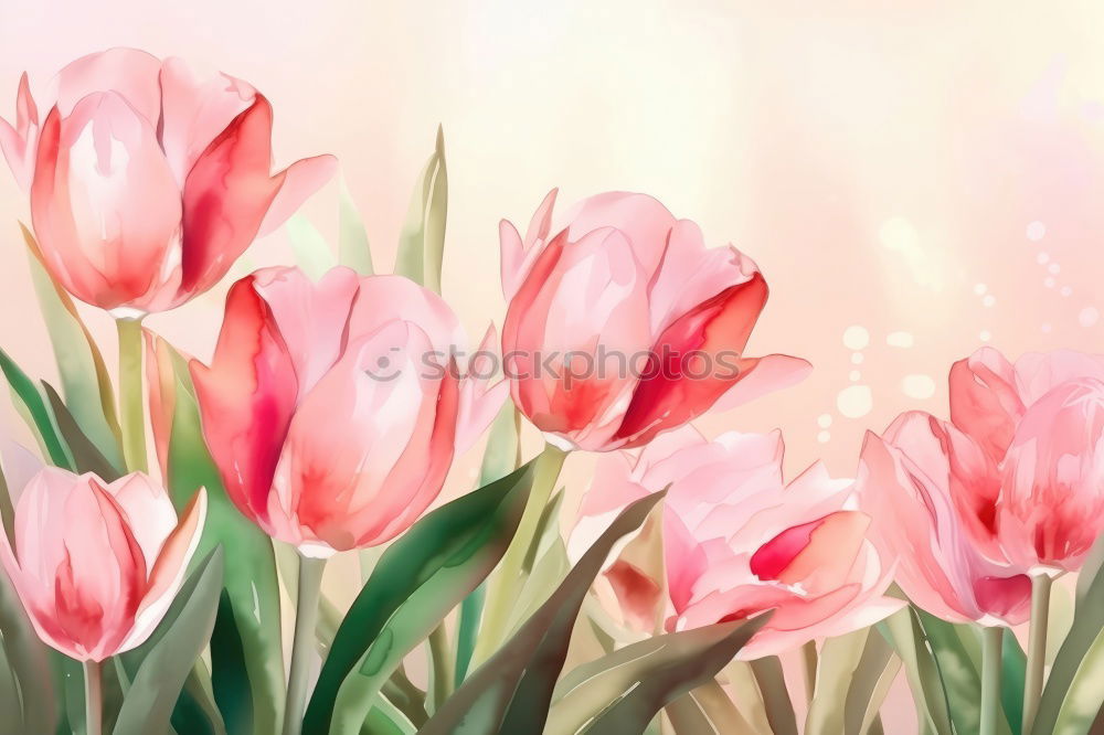 Similar – Tulips flowers in the park or garden