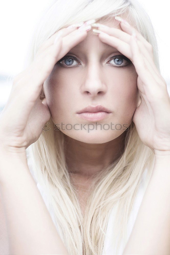 Similar – Image, Stock Photo girl in the wind