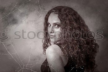 Similar – Fashion young girl with white dress and black necklace