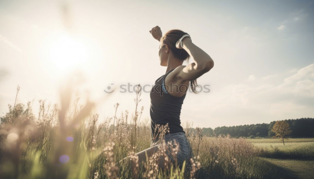 Image, Stock Photo Man taking shots in jungle