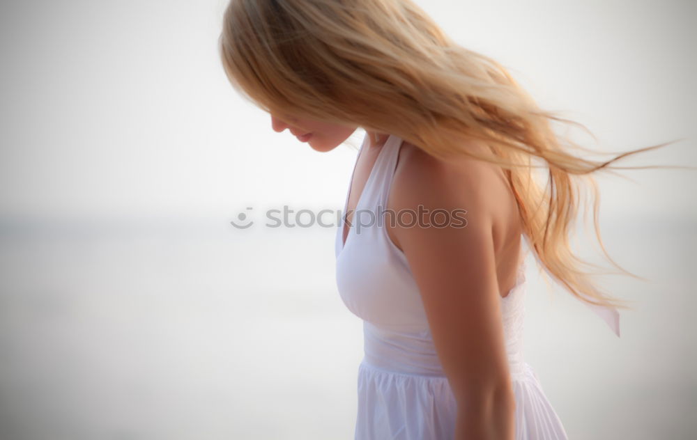 Similar – Image, Stock Photo feather blonde Happy