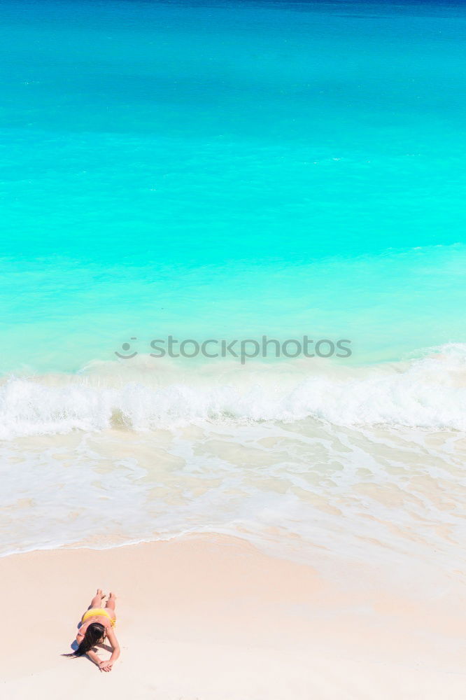 Similar – Image, Stock Photo ST. PIERRE Woman Ocean