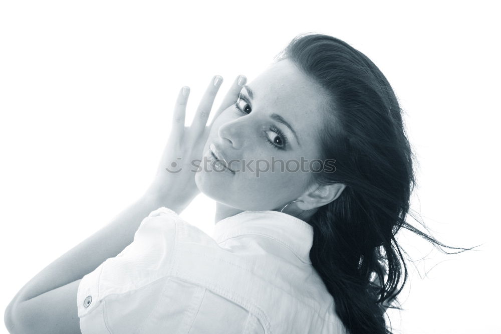 Similar – Image, Stock Photo Woman against the light