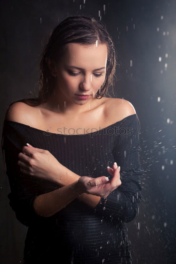 Similar – Portrait of beauty woman with closed eyes