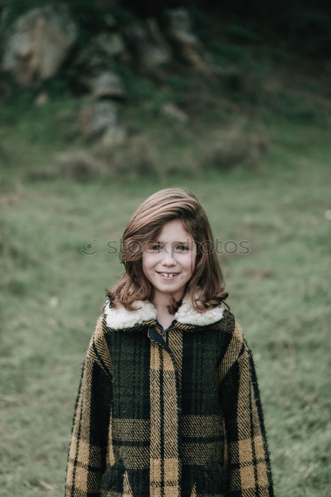 Similar – Beautiful redhead woman wearing winter clothes