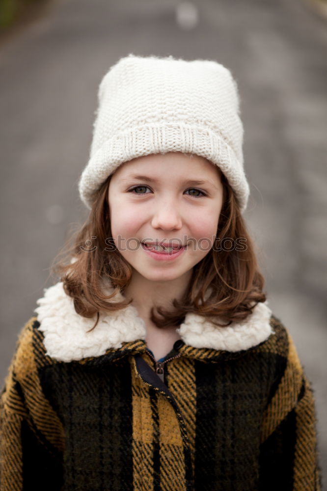 Similar – Image, Stock Photo Pretty little girl in the street