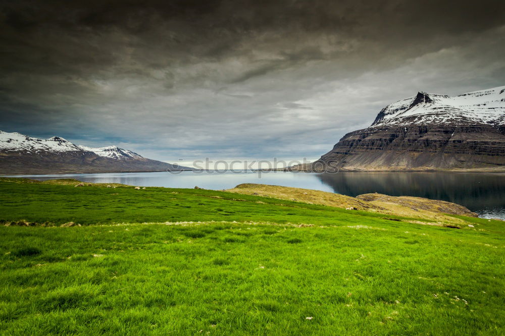 Similar – Landscape on the Faroe Islands as seen from Vidareidi