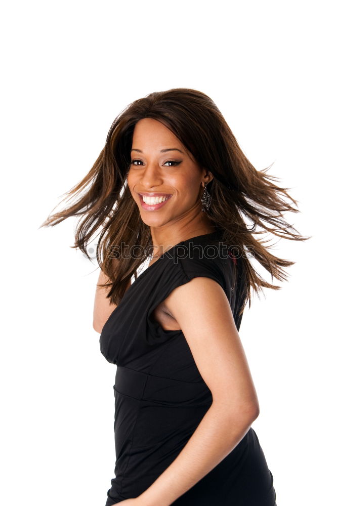 Similar – Image, Stock Photo cheerful black afro woman outdoors