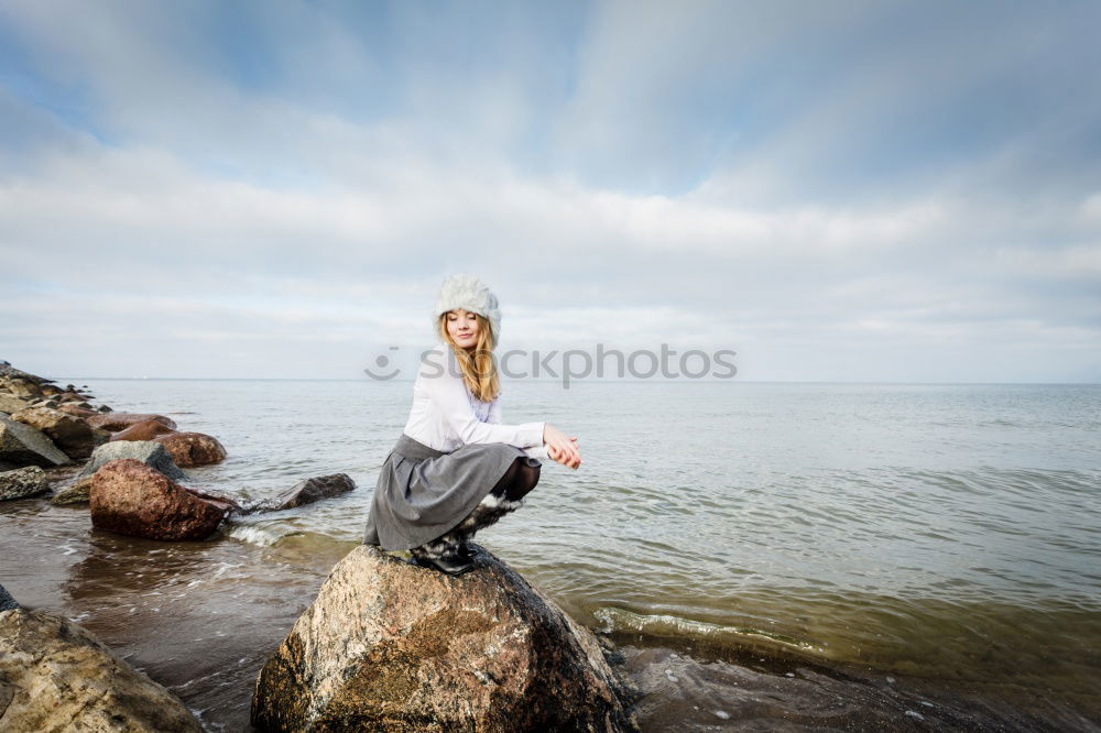 Image, Stock Photo autumn sea Relaxation