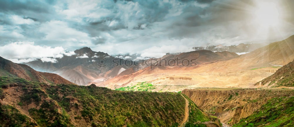 Similar – Image, Stock Photo Alpine summit with clouds