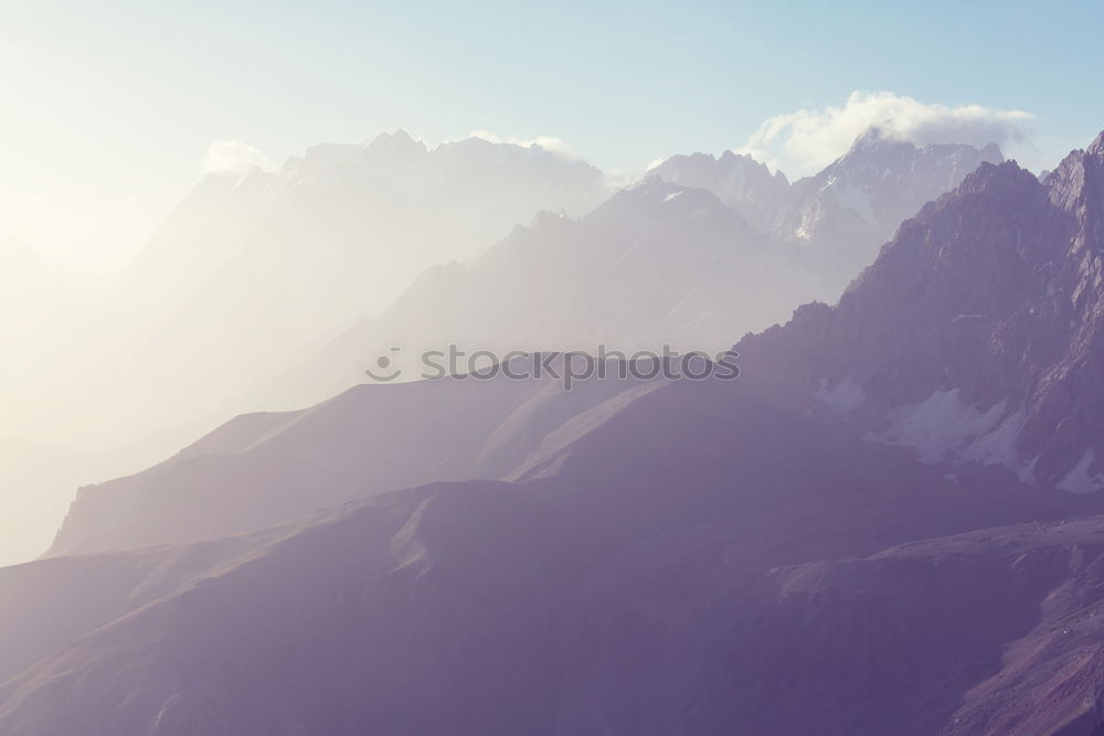 Similar – Neblige Ferne Wolken Nebel