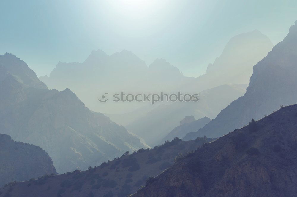 Similar – View over Alps in autumn,