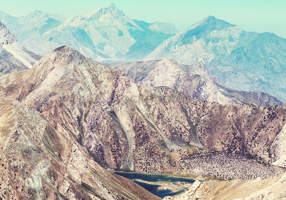 Similar – Image, Stock Photo Mountain panorama in South Tyrol | E5 Alpine crossing