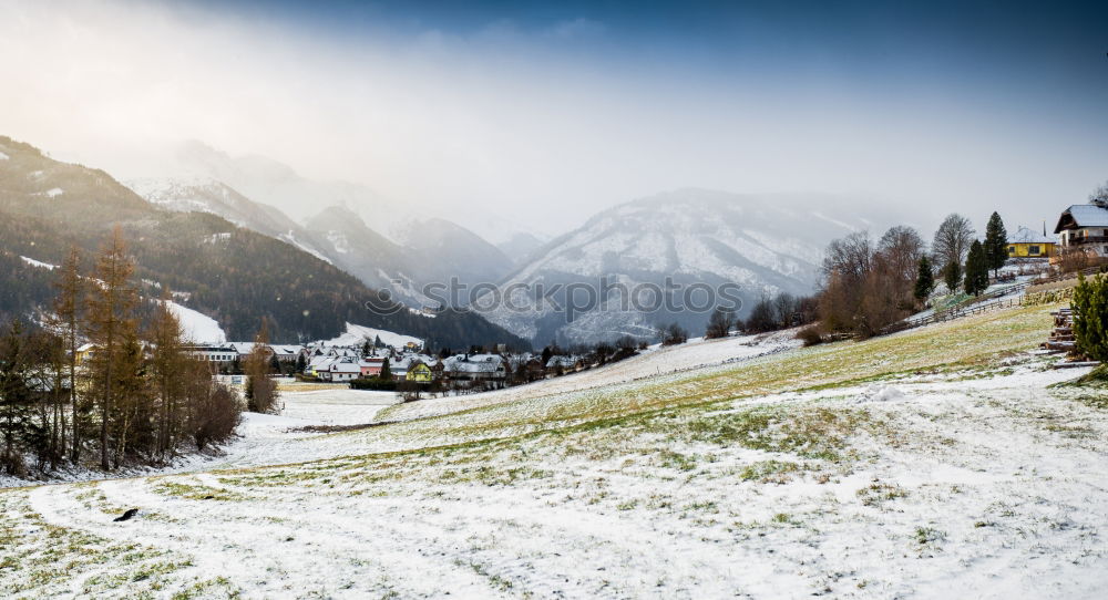 Similar – Image, Stock Photo Red car driving in mountains