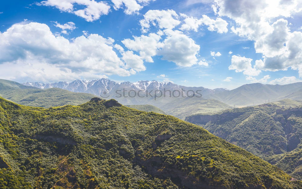 Similar – Via ferrata over the sea of clouds, the Alps